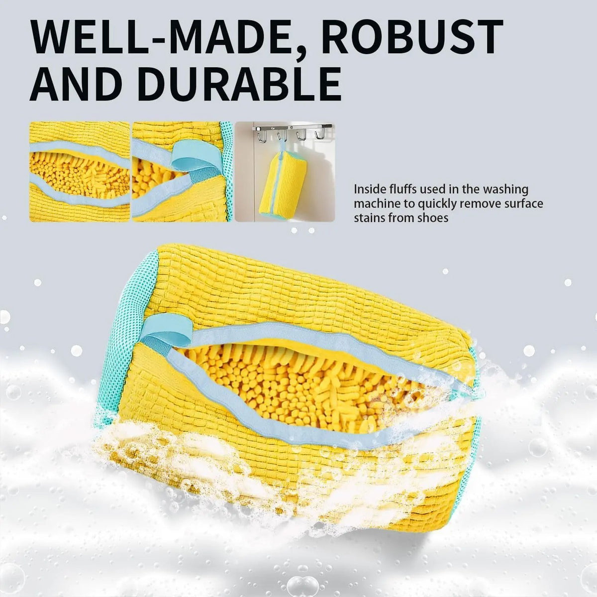 Yellow bag construction illustration