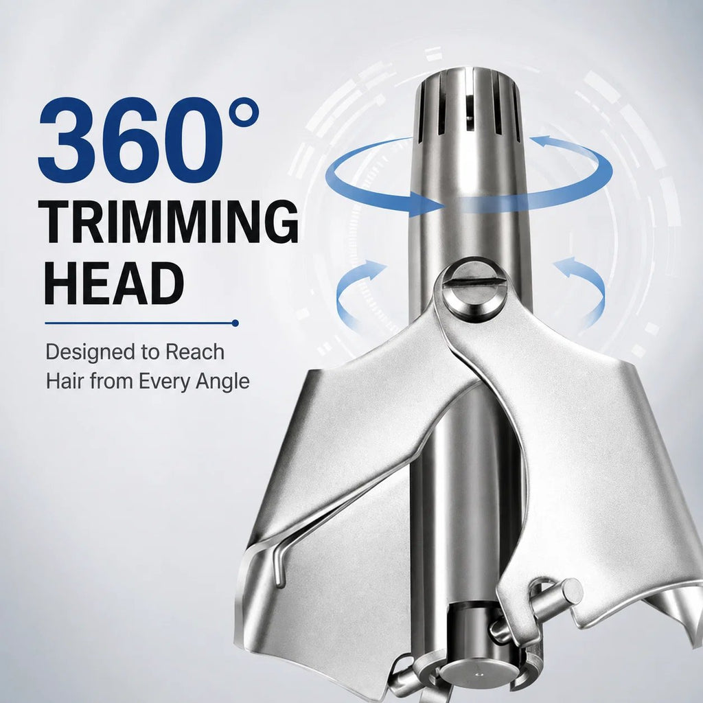 Stainless Steel Manual Nose Hair Trimmer