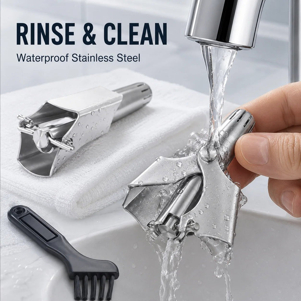 Stainless Steel Manual Nose Hair Trimmer