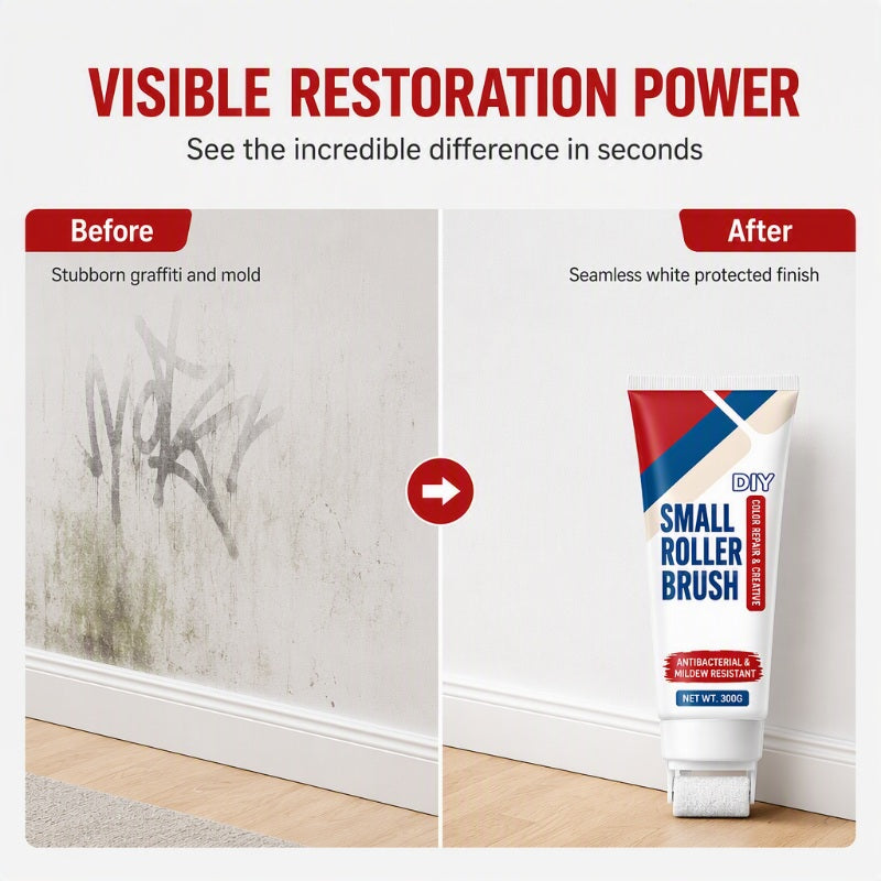 Wall Repair Paste with Built-In Mini Roller