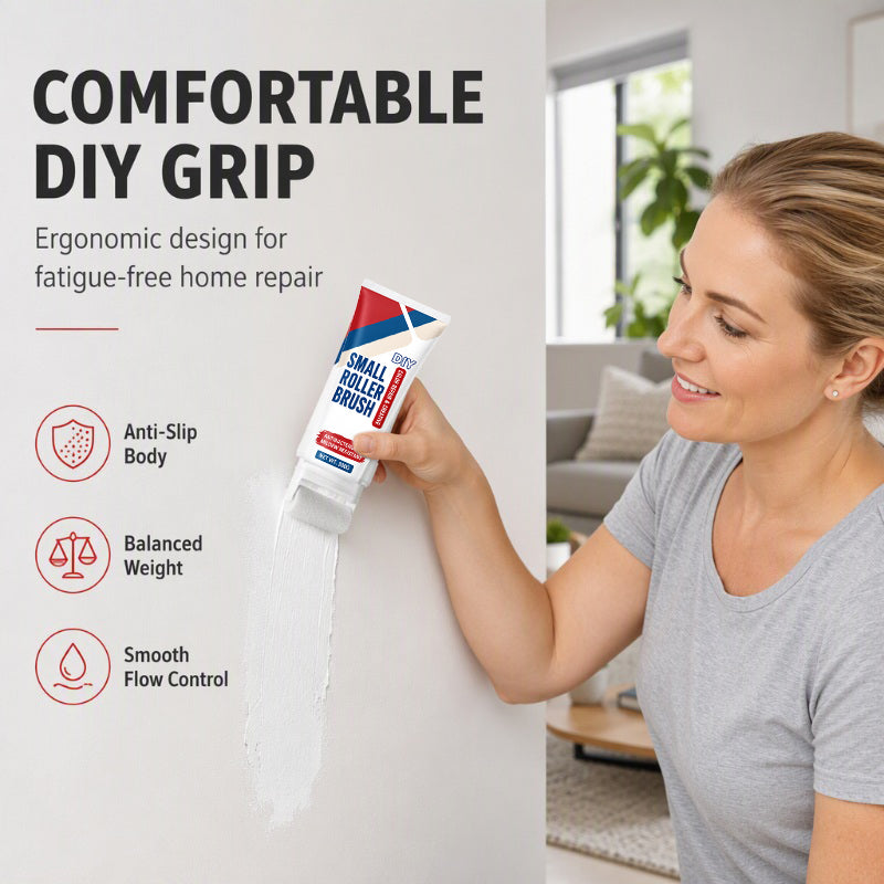 Applying the built-in roller to a wall