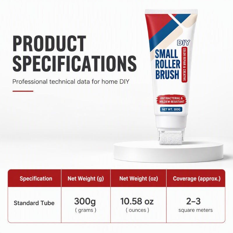 Wall Repair Paste with Built-In Mini Roller