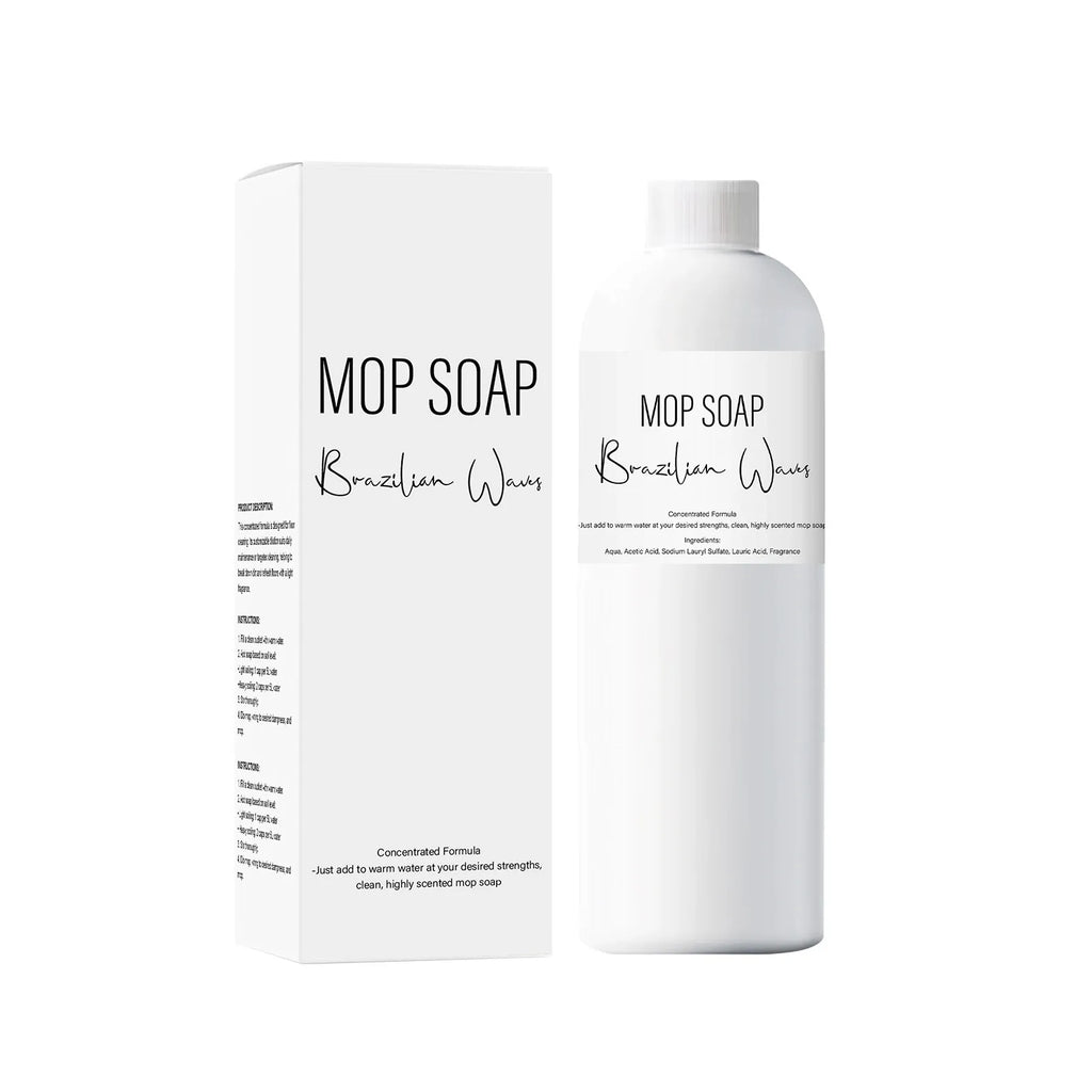 Concentrated mop floor cleaner bottle and box