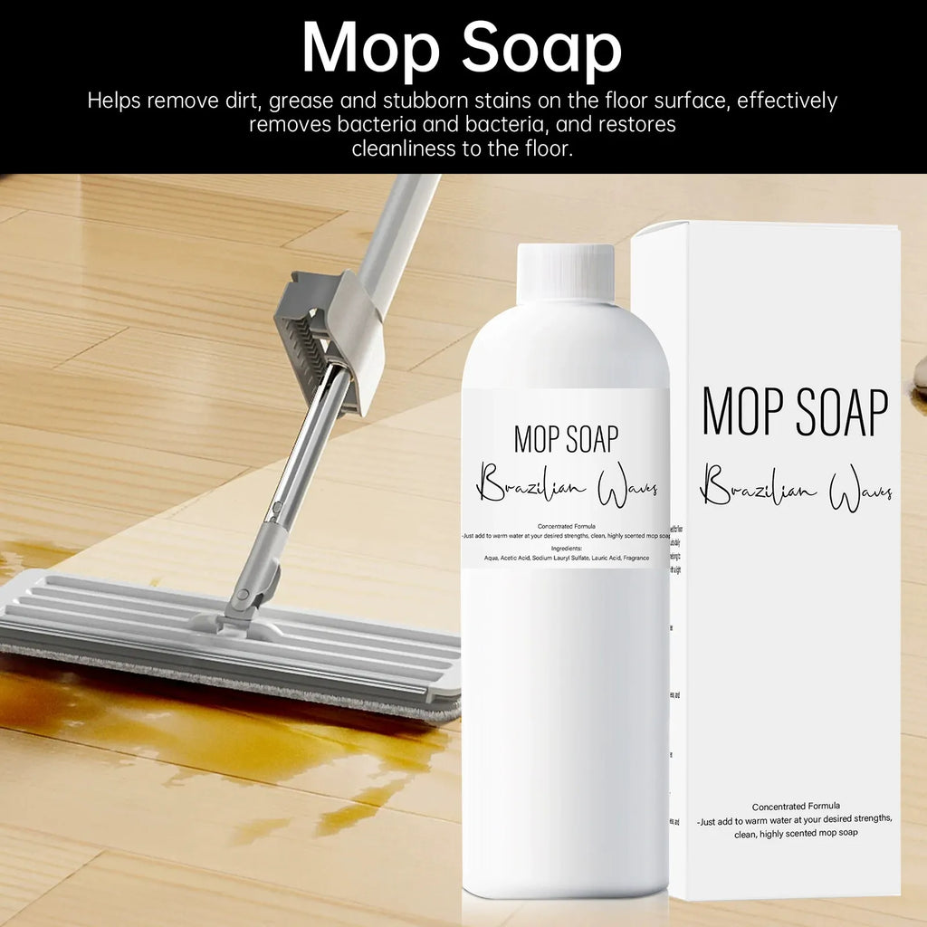 Floor care scene with cleaner