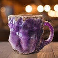 Amethyst crystal geode texture coffee mug