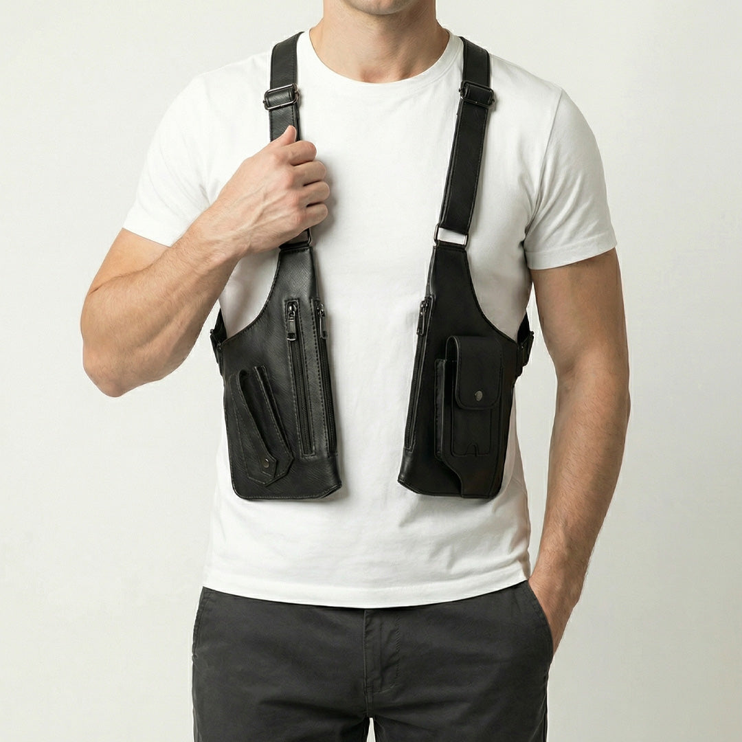 Anti-Theft Underarm Shoulder Holster Bag Hidden Strap Pocket Organizer