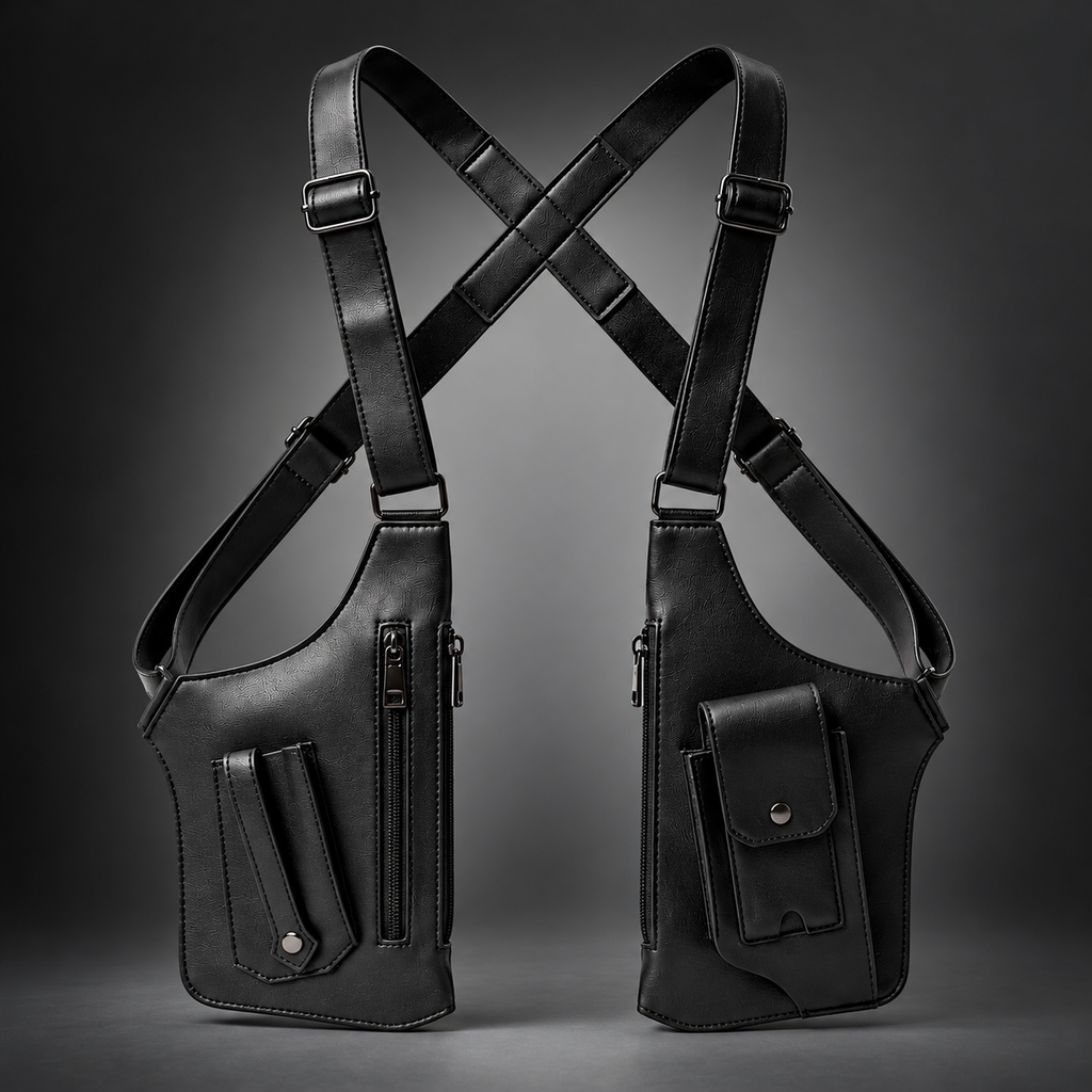 Anti-Theft Underarm Shoulder Holster Bag Hidden Strap Pocket Organizer